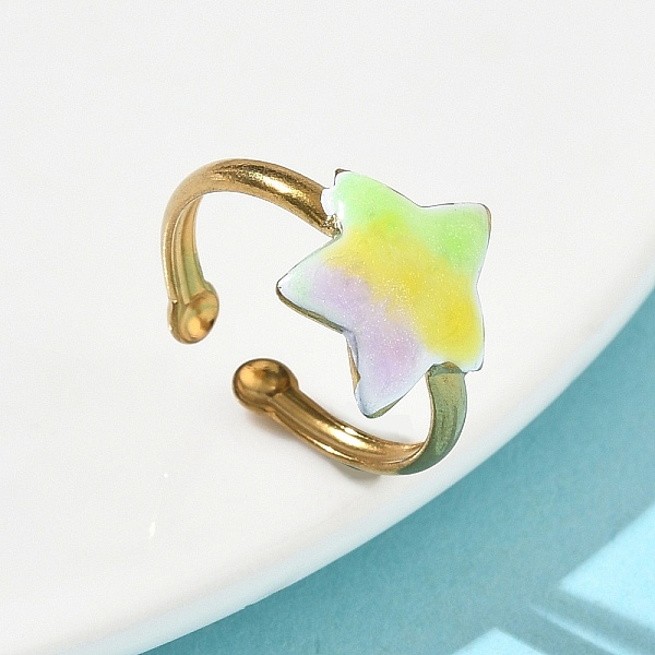 Ocean 304 Stainless Steel Cuff Open Rings