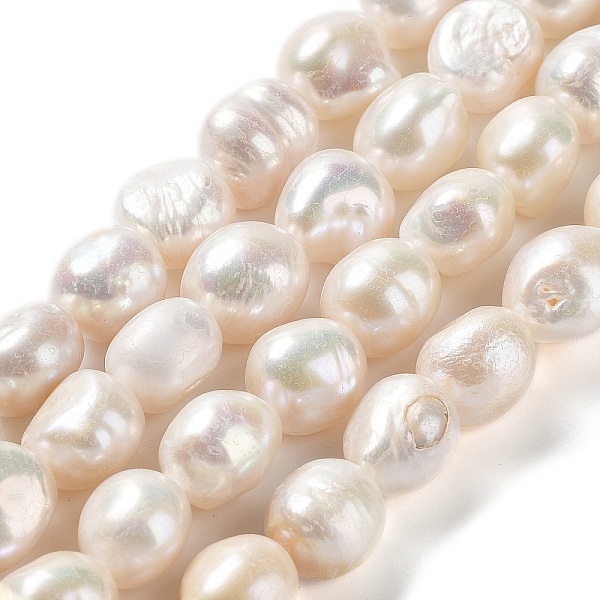 

PandaHall Natural Cultured Freshwater Pearl Beads Strands, Two Side Polished, Grade 4A, Seashell Color, 11.5~13.5x11~12x8~9mm, Hole: 0.7mm...