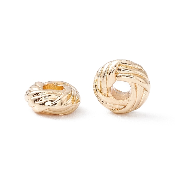 

PandaHall Rack Plating Alloy Bead, Long-Lasting Plated, Cadmium Free & Lead Free, Twist Round Ring, Golden, 6x2.7mm, Hole: 2mm Alloy Ring