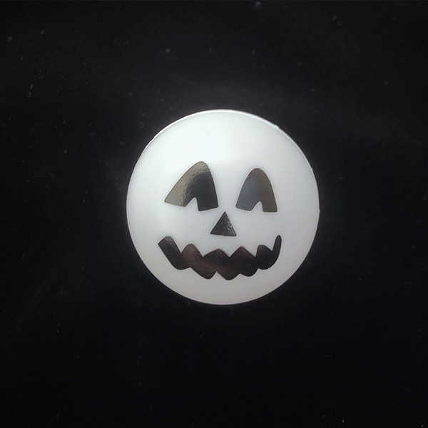 

PandaHall Halloween Plastic Hollow Bounce Ball, Ghost, White, 33mm Plastic Round White