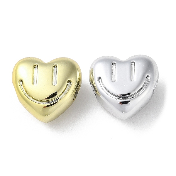 

PandaHall UV Plating Acrylic Beads, Horizontal Hole, Heart with Smiling Face, Mixed Color, 16.5x17.5x9.5mm, Hole: 3.5mm Acrylic Heart..., Multicolor