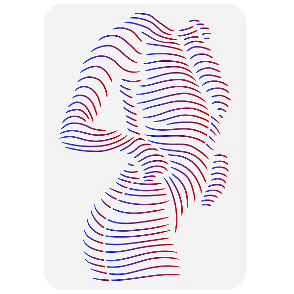 

PandaHall FINGERINSPIRE Human Body Painting Stencil 8.3x11.7inch Reusable Female Line Body Drawing Template Woman's Body Outline Silhouette...