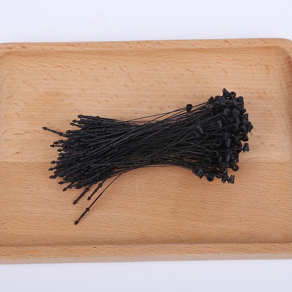 

PandaHall 500Pcs Plastic Label Seal String, Plastic Hang Tag Fasteners, Seal Loop Pins, Black, 125mm Plastic Black