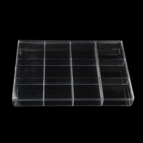 

PandaHall 12 Grids Plastic Bead Containers with Cover, for Jewelry, Beads, Small Items Storage, Rectangle, Clear, 24x35x4.2cm Plastic...