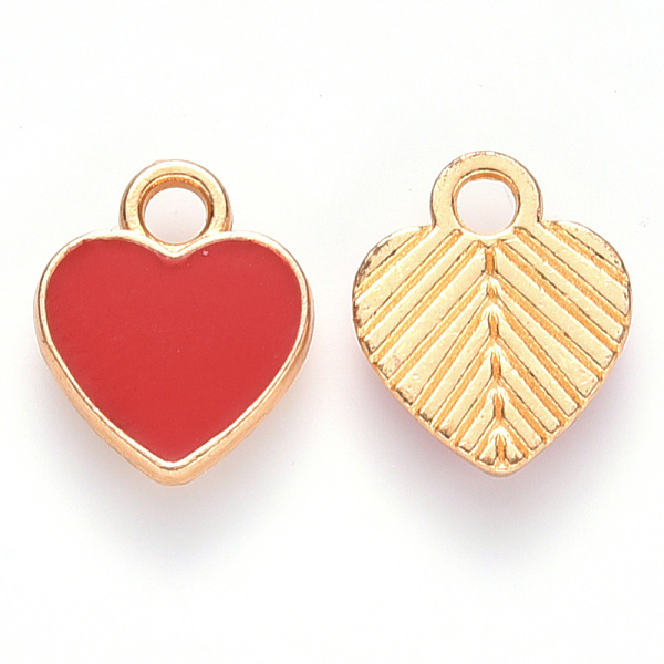 

PandaHall Alloy Enamel European Dangle Charms, Large Hole Pendants, Heart, Antique Silver, Red, 23mm, Hole: 5mm Alloy+Enamel Heart Red
