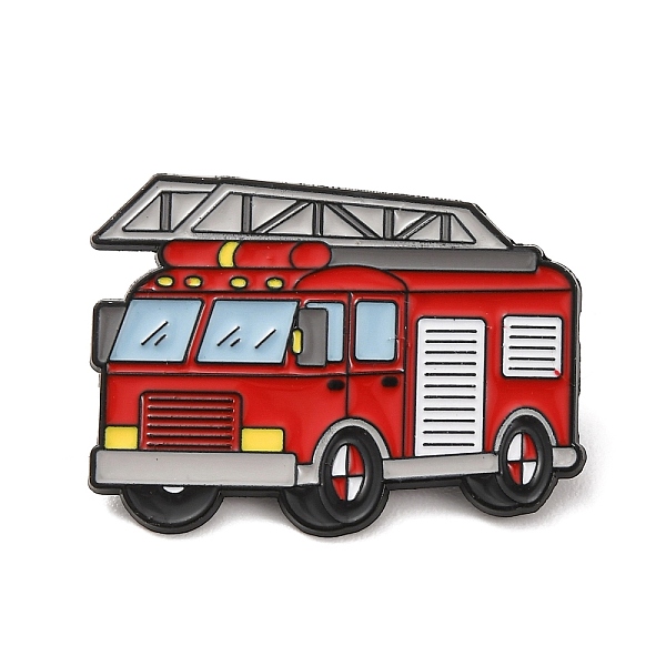Fire Fighting Truck Enamel Pins
