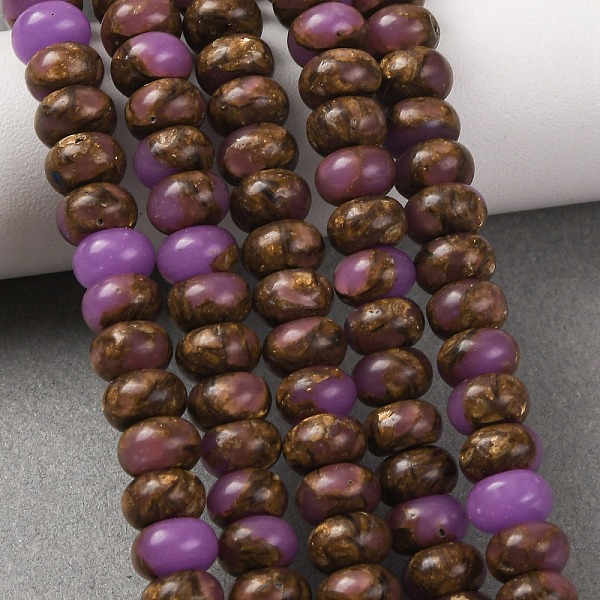 Brins de perles de jaspe impérial synthétiques