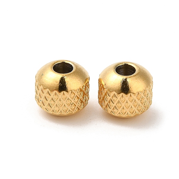 

PandaHall 304 Stainless Steel Bead, Round, Real 18K Gold Plated, 6mm, Hole: 2mm 304 Stainless Steel Round