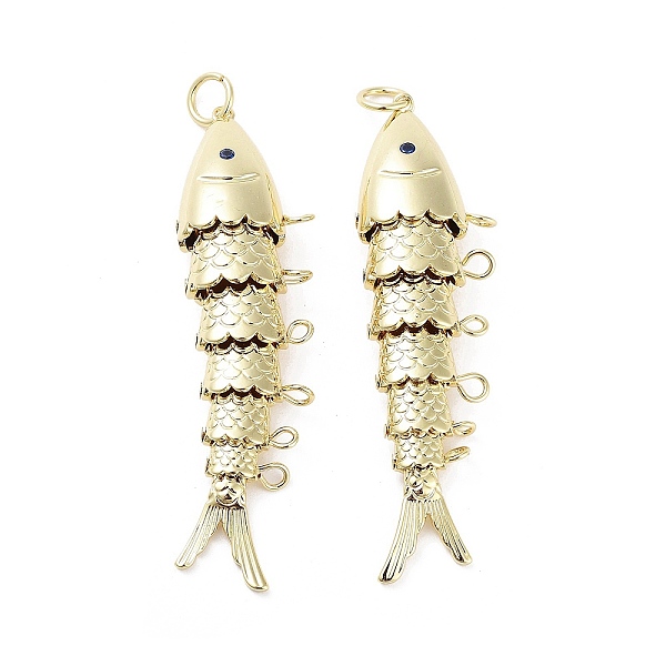 

PandaHall Rack Plating Brass Fish Chandelier Component Links, Long-Lasting Plated, Lead Free & Cadmium Free, Real 18K Gold Plated...