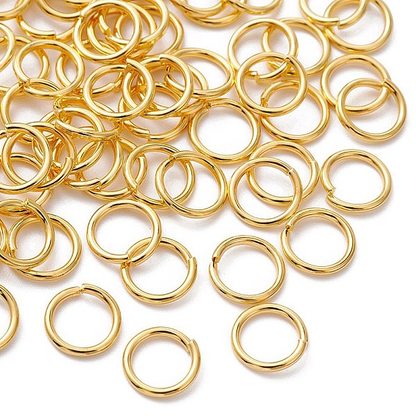 

PandaHall Brass Open Jump Rings, Round Rings, Golden, 18 Gauge, 8x1mm, Inner Diameter: 6mm Brass Ring