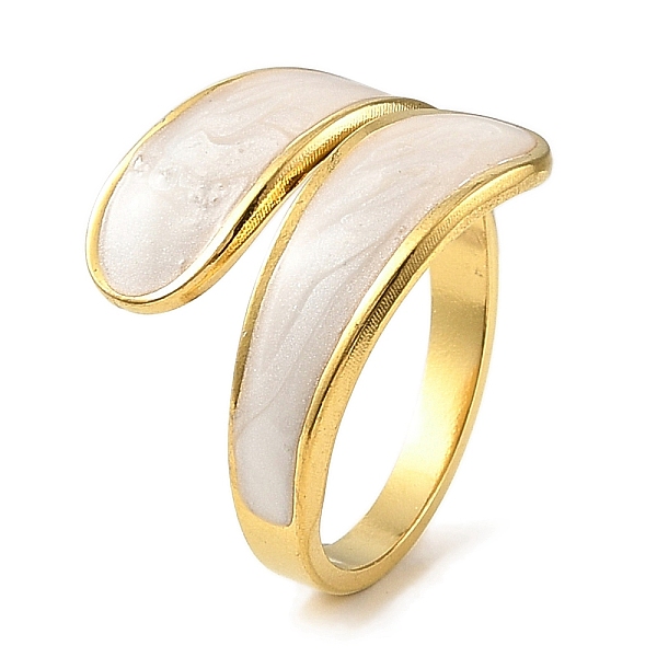 Ion Plating(IP) 304 Stainless Steel Open Cuff Ring for Women