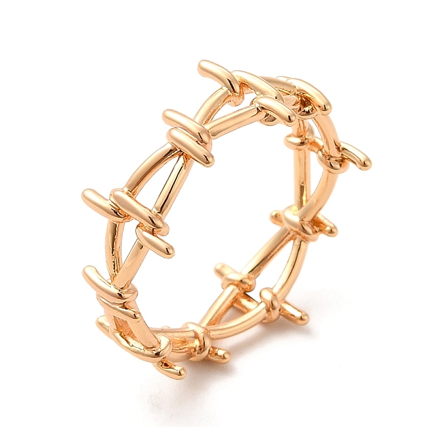 

PandaHall 304 Stainless Steel Ring, Hollow, Barbed Wire Finger Ring, Golden, 9mm, Inner Diameter: 18mm 304 Stainless Steel Ring