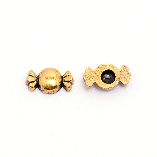 

PandaHall Alloy Cabochons, Nail Art Decoration Accessories for Women, Cadmium Free & Lead Free, Candy, Antique Golden, 3x6x1mm, about...