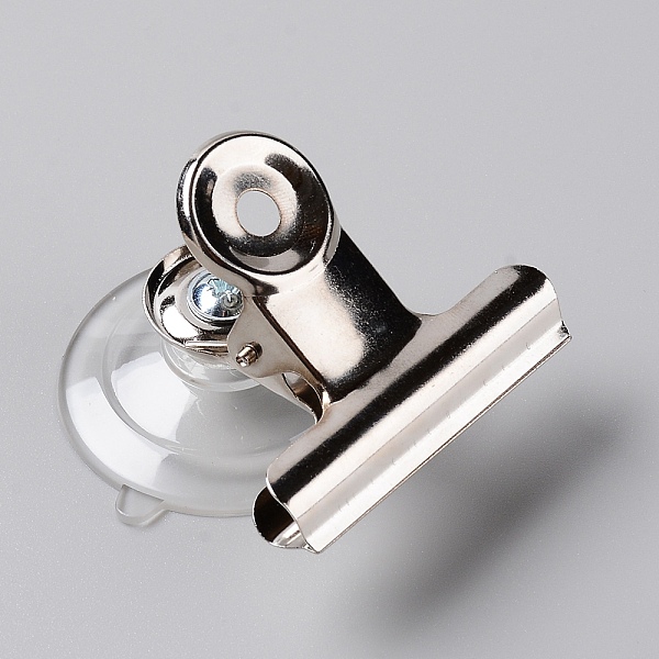 

PandaHall PVC Suction Cup, with Stainless Steel Clamp, Stainless Steel Color, 6x5x4cm Stainless Steel