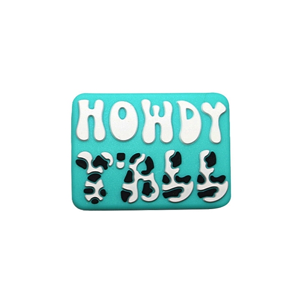 

PandaHall Cartoon English Letter Food Grade Eco-Friendly Silicone Focal Beads, Chewing Beads For Teethers, Medium Turquoise, 31x23mm...