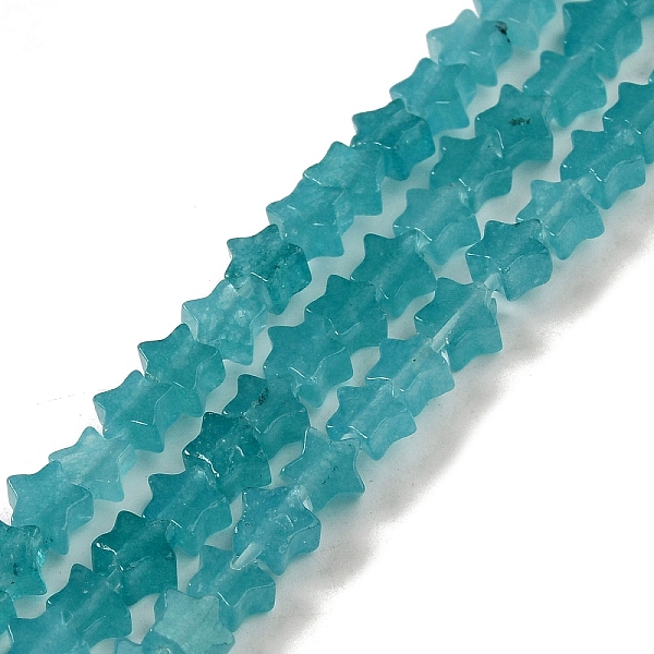 

PandaHall Dyed Natural Amazonite Beads Strands, Star, 4x4.5x2mm, Hole: 0.8mm, about 102pcs/strand, 15.35 inch(39cm) Amazonite Star