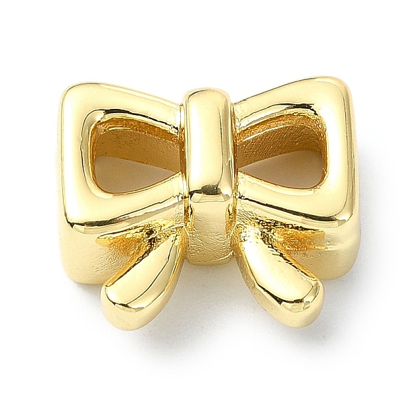 

PandaHall Rack Plating Brass Beads, Long-Lasting Plated, Lead Free & Cadmium Free, Bowknot, Real 18K Gold Plated, 11.5x13.5x6.8mm, Hole...