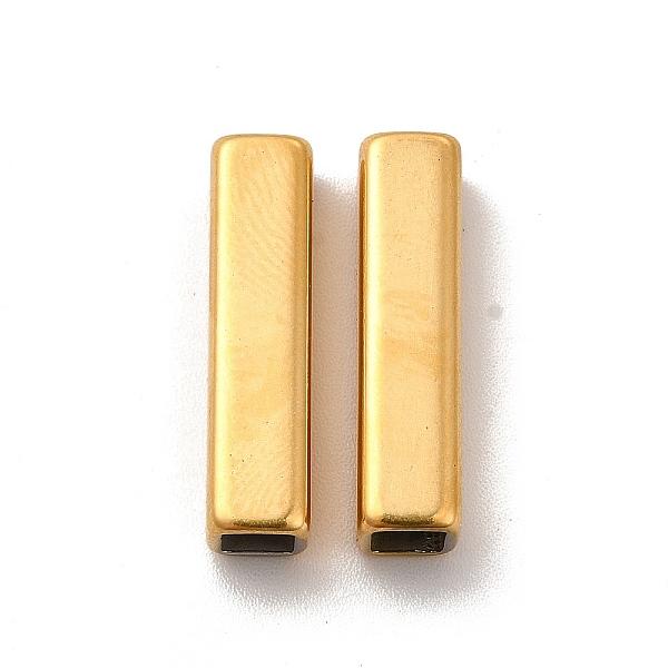 

PandaHall Ion Plating(IP) 304 Stainless Steel Beads, Rectangle, Real 18K Gold Plated, 20x5x5mm, Hole: 3.5x3.5mm 304 Stainless Steel...