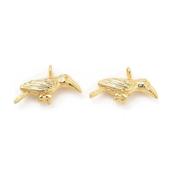 

PandaHall Brass Pendants, Bird Charm, Real 18K Gold Plated, 8.5x14.5x3.5mm, Hole: 1.5mm Brass Bird