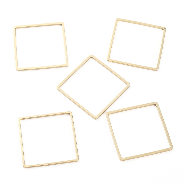 

PandaHall Alloy Linking Rings, Golden, Square, 25x25x1mm, Inner Diameter: 23.5x23.5mm Alloy Square
