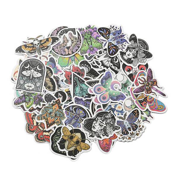 

PandaHall 50Pcs/set Paper Stickers, for DIY Photo Album Diary Scrapbook Decoration, Mixed Color, 36~65x45~75x0.2mm Paper Multicolor