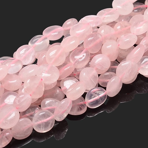 

PandaHall Natural Rose Quartz Nuggets Beads Strands, Tumbled Stone, 4~8x6~9x5~7mm, Hole: 1mm, about 15.3 inch~15.7 inch Rose Quartz Nuggets
