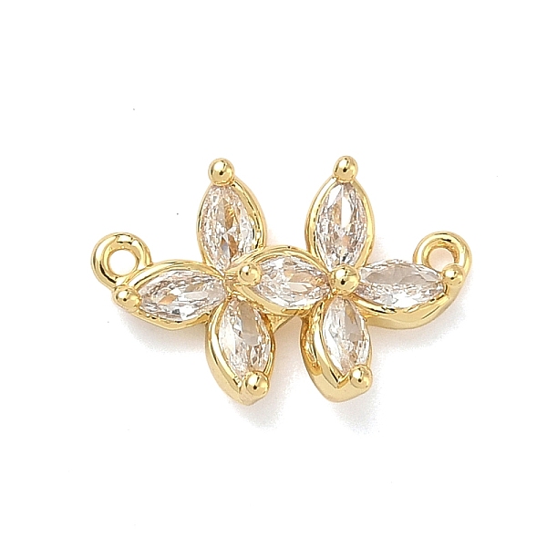 Pendenti in ottone con pavé di zirconi cubici trasparenti