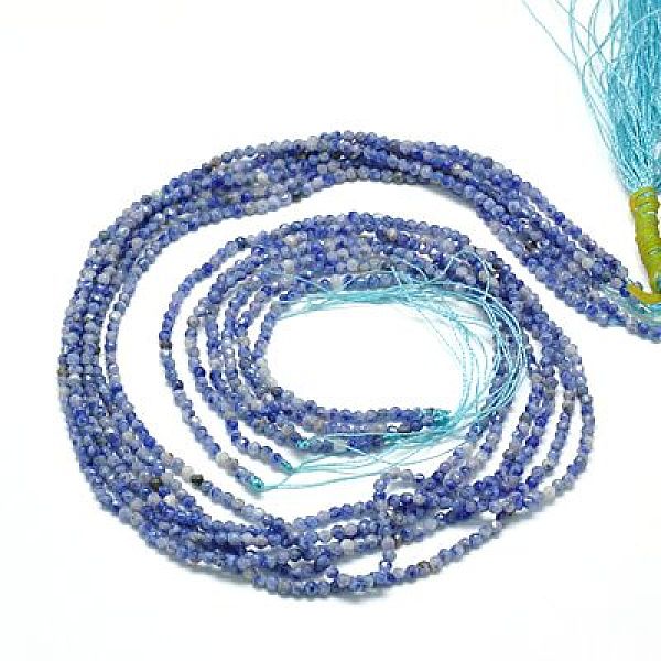 

PandaHall Natural Sodalite Beads Strands, Faceted, Round, Blue, 2mm, Hole: 1mm Sodalite Round Blue