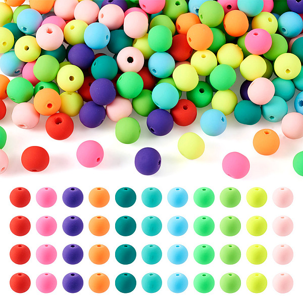 

PandaHall Cheriswelry 308Pcs 11 Colors Handmade Polymer Clay Beads Strands, Round, Mixed Color, 8.5mm, Hole: 1.4mm, 28pcs/color Polymer Clay..., Multicolor