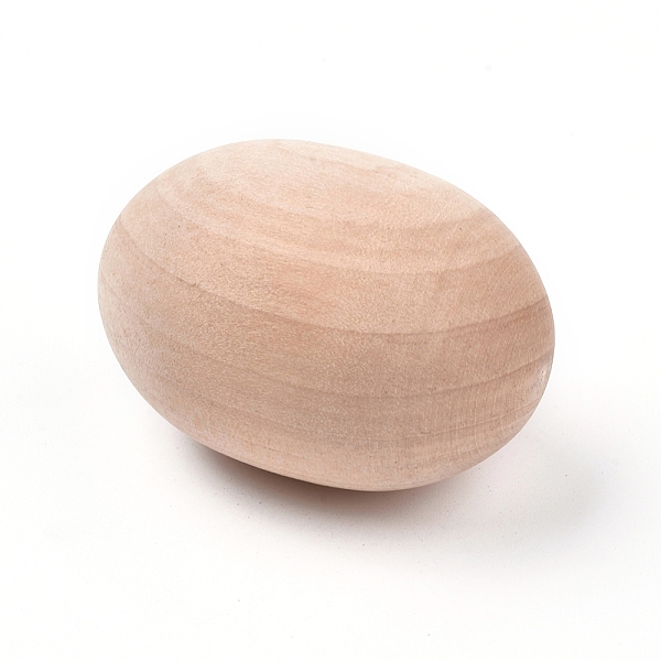 未完成の空の木製イースタークラフト卵