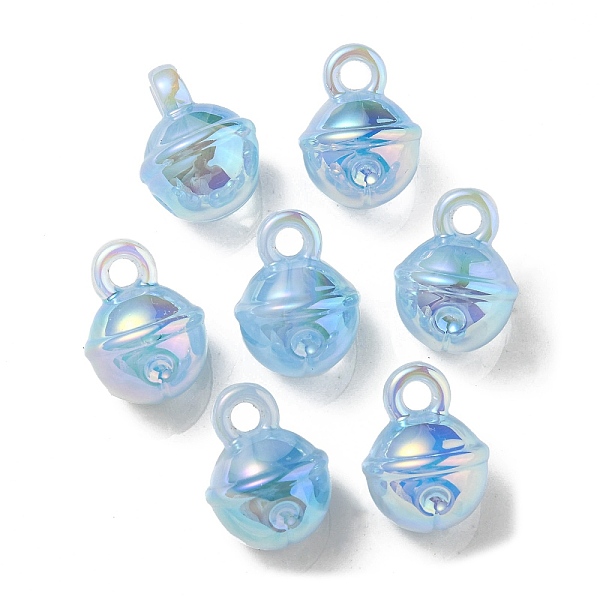 

PandaHall UV Plating Rainbow Iridescent Acrylic Pendants, Bell, Azure, 20.5x15.5mm, Hole: 3.5mm Acrylic Bell Blue