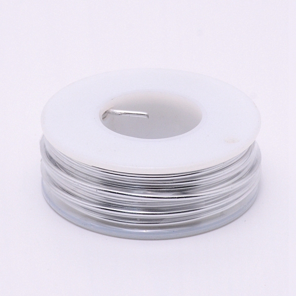 

PandaHall Round Aluminum Wire, with Spool, Silver, 15 Gauge, 1.5mm, 10m/roll Aluminum Round Silver