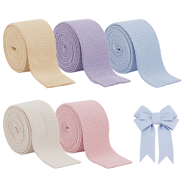 

PandaHall BENECREAT 5Pcs 5 Colors Candy Colors Plaid Ribbons, 1 inch Wide Farmhouse Craft Ribbon for Bow, Wreath, Tree Decoration, Outdoor..., Multicolor