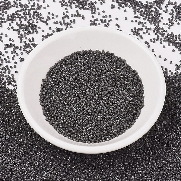 

PandaHall MIYUKI Delica Beads, Cylinder, Japanese Seed Beads, 11/0, (DB2368) Duracoat Opaque Dyed Charcoal, 1.3x1.6mm, Hole: 0.8mm, about..., Black