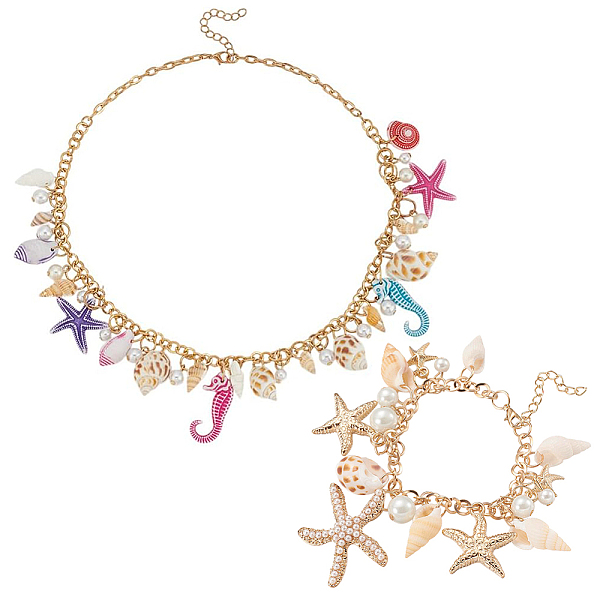 1 bracelet à breloques en alliage pour femme
