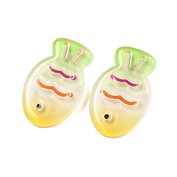 

PandaHall Summer Fish Resin Alligator Hair Clips, Hair Accessories for Girls, Pale Green, 23.5x38x12.5mm Resin Fish