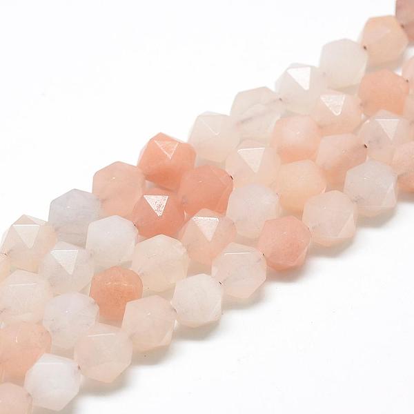 PandaHall Natural Pink Aventurine Beads Strands, Star Cut Round Beads, Faceted, 10x9~10mm, Hole: 1mm, about 39pcs/strand, 15.3 inch Pink...