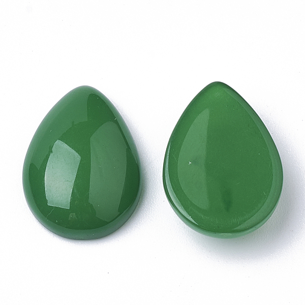 

PandaHall Resin Cabochons, teardrop, Sea Green, 18.5x13x5mm Resin Teardrop Green