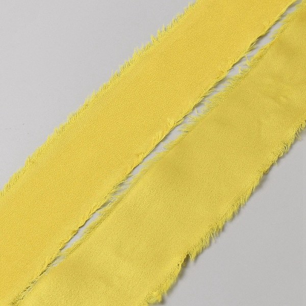 5M Polyester Satin Frayed Ribbon