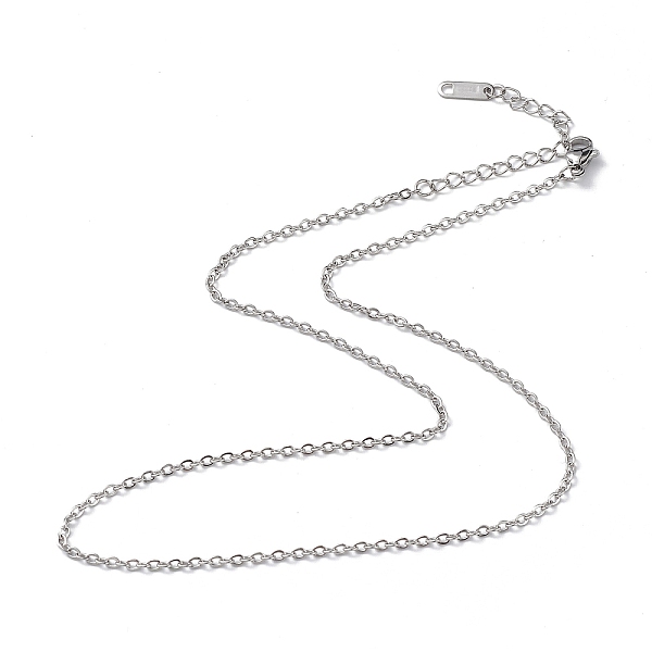 304 Stainless Steel Cable Chain Necklace For Men Women