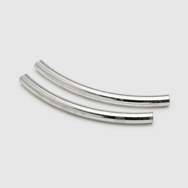 

PandaHall Tube 925 Sterling Silver Beads, Silver, 20x2mm, Hole: 1.2mm Sterling Silver Tube