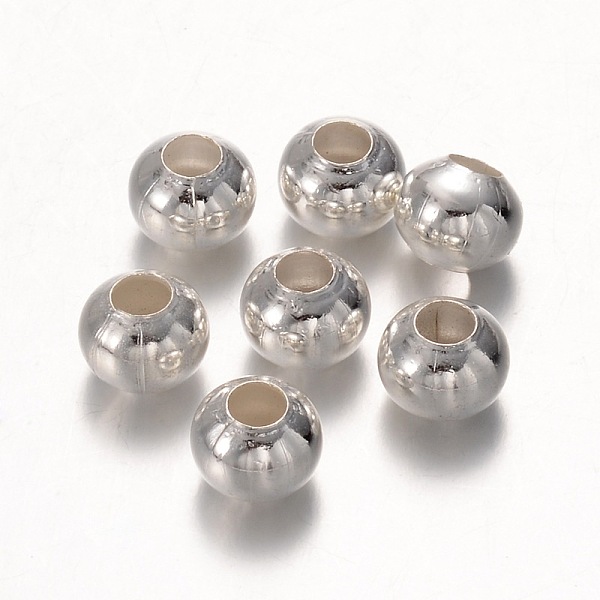 

PandaHall Silver, 8mm, Hole: 2.5~3mm Iron Round