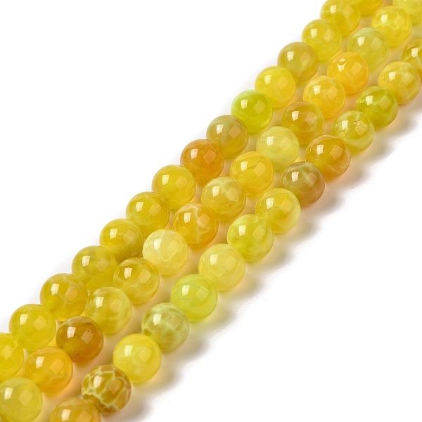 

PandaHall Natural Fire Crackle Agate Beads Strands, Round, 10~10.5mm, Hole: 1mm, about 39pcs/strand, 15.55 inch(39.5cm) Fire Crackle Agate...