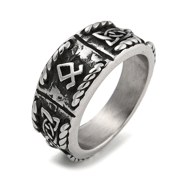 

PandaHall 304 Stainless Steel Ring, Symbol, Inner Diameter: 19mm 304 Stainless Steel Symbol