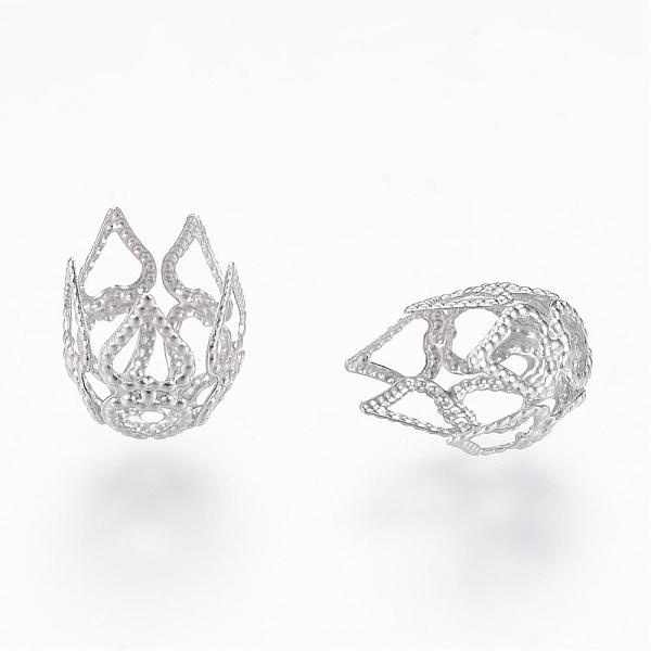 

PandaHall 304 Stainless Steel Fancy Bead Caps, Flower, Stainless Steel Color, 10x9mm, Hole: 1mm 304 Stainless Steel