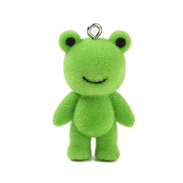 Flocky Resin Pendan… - image