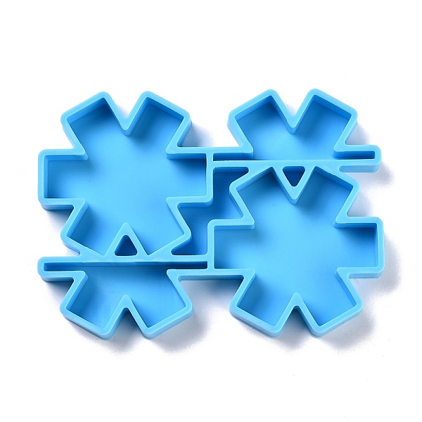 PandaHall DIY Straw Decoration Silicone Molds, Resin Casting Molds, Clay Craft Mold Tools, Snowflake with Registered Nurse, Blue...