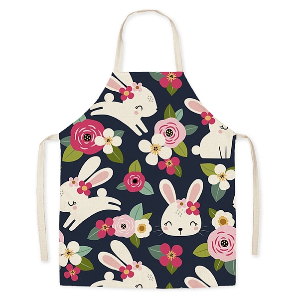 

PandaHall Easter Theme Flax Sleeveless Apron, with Double Shoulder Belt, Black, 700x600mm Cloth Black
