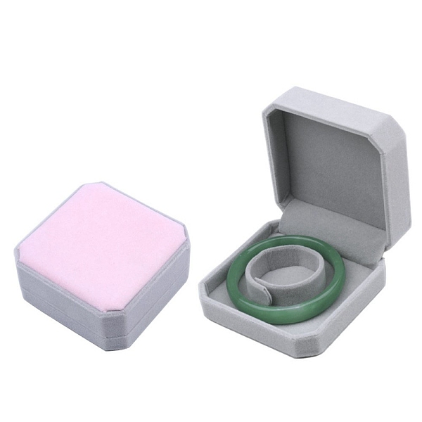 

PandaHall Velvet Box, for Bracelet, Square, Pearl Pink, 90x90x43mm Velvet
