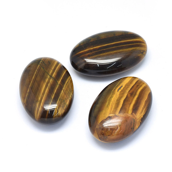 Natural Tiger Eye Healing Massage Palm Stones